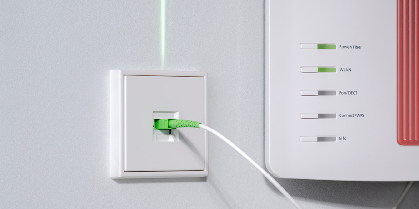 Die neuen Glasfaser-Anschlussdosen bei Smart Project Elektrotechnik in Werneck-Eßleben
