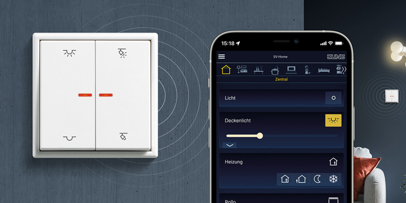 KNX RF Taster bei Smart Project Elektrotechnik in Werneck-Eßleben